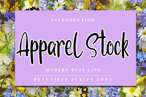 Apparel Stock: A Handwritten Font for Modern Web Design