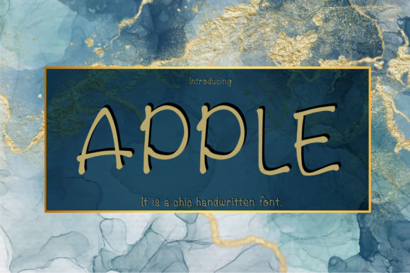 Apple: A Chic Handwritten Font for Web Design