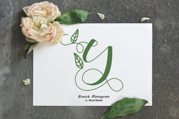 Branch Monogram: A Delicate Handwritten Font for Editorial Charm