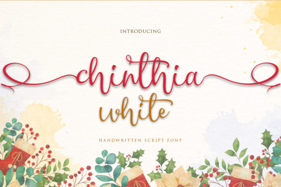 Chinthia White: A Handwritten Font for Elegant Editorial Design