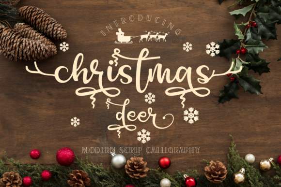 Christmas Deer: A Festive Handwritten Font for Creative Makers
