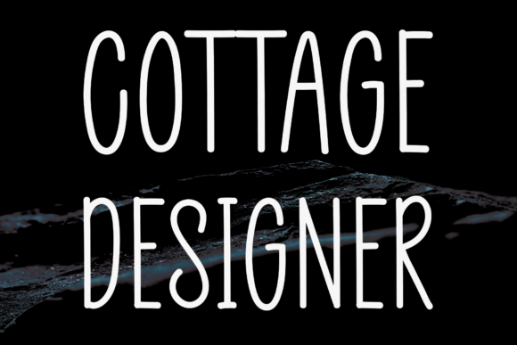 Cottage Designer: A Handwritten Font for Elegant Publishing