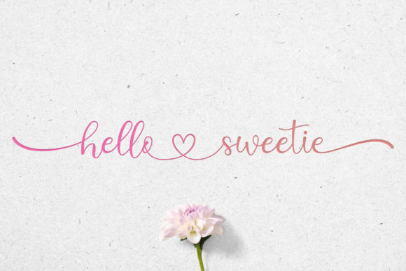 Discover Hello Sweetie: A Delicate Font for Elegant Branding