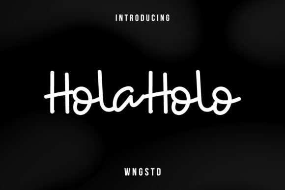 Discover Holaholo: A Sweet and Quirky Handwritten Font