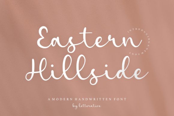 Eastern Hillside: A Delicate Handwritten Font for Elegant Editorial Design