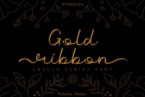 Elevate Your Brand with Gold Ribbon: A Premium Script Font