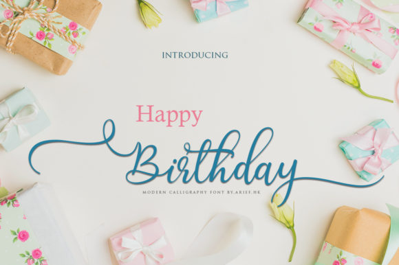 Enhance Your Brand with Birthday: A Stylish Script Font