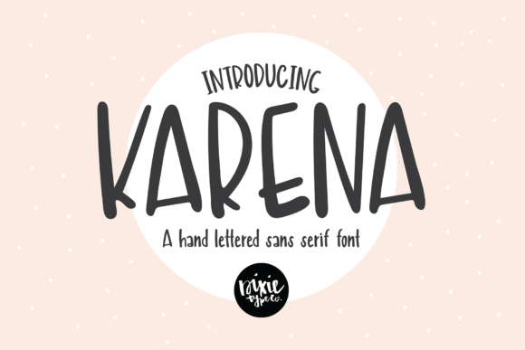 Karena: A Versatile Hand Lettered Brush Font for Web Design