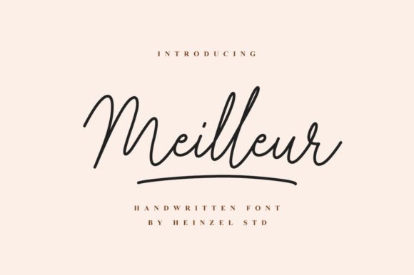 Meilleur: A Handwritten Font for Elegant Editorial Design