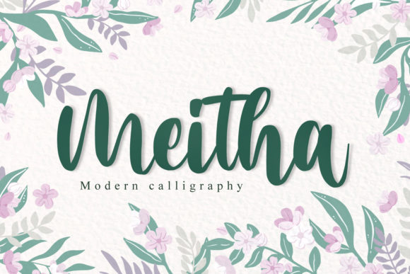 Meitha: A Classy Script Font for Modern Web Design