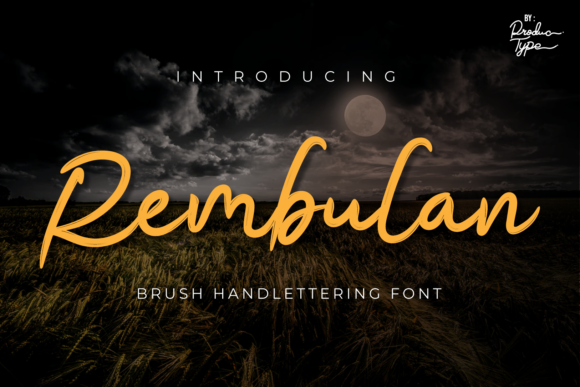 Rembulan: A Whimsical Font for Eye-Catching Campaigns