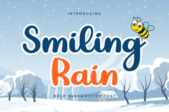 Smiling Rain: A Fresh and Sweet Handwritten Font for Creative Projects