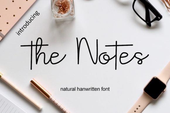The Notes: A Handwritten Font for Modern Web Design