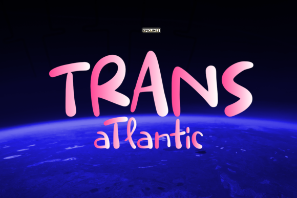 Trans Atlantic: A Playful Handwritten Font for Creative Projects