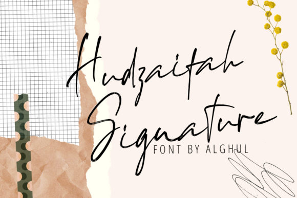 Transform Your Brand with Hudzaifah: A Delicate Script Font